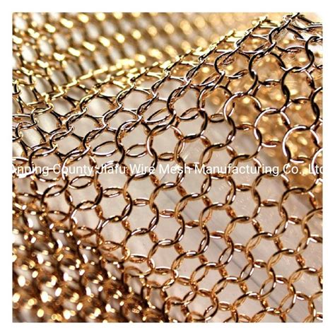 Various Colors Stainless Steel Metal Ring Decorative Wire Mesh China Metal Ring Decorative