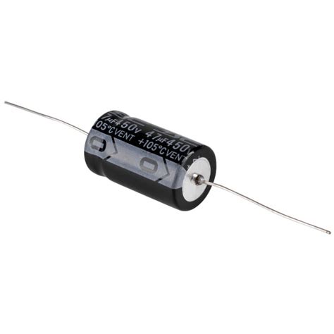 Parts Express 47uf 450v Polarized Electrolytic Axial Capacitor