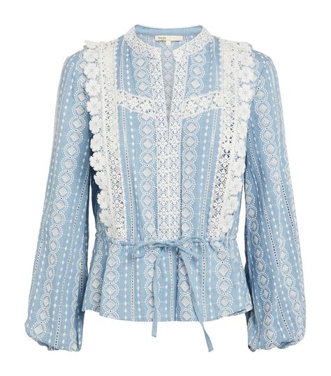 Maje Broderie Anglaise Blouse Harrods CN