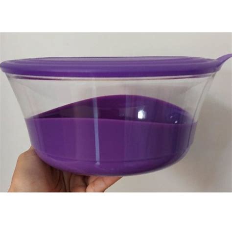 Tigela Tupperware Elegância Roxa Em Policarbonato 2 4 Litros BeeCost