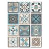 Azulejos Adhesivos Azul X Cm Pack De Baldosas Dise O Hidr Ulico