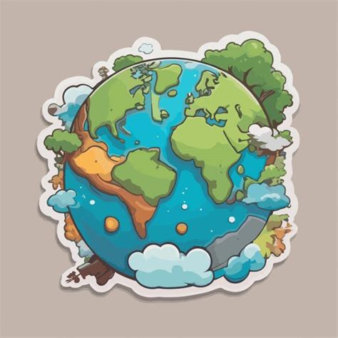 Premium Vector Earth Day Cartoon Vector