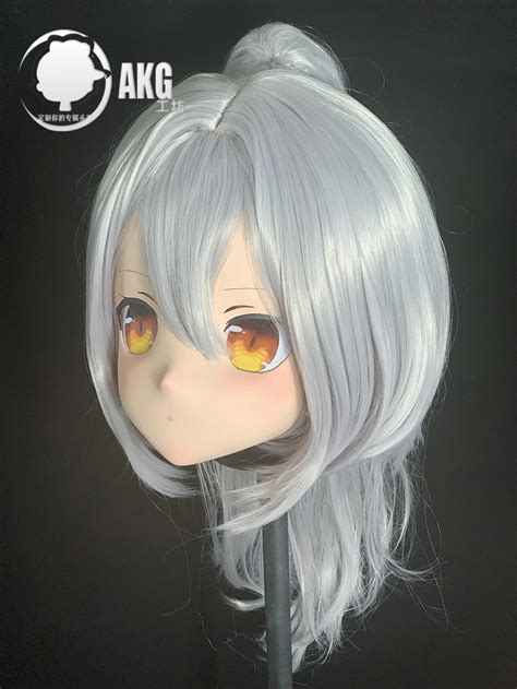 Al54customize Character Emilia Femalegirl Resin Fullhalf Head With Lock Anime Cosplay