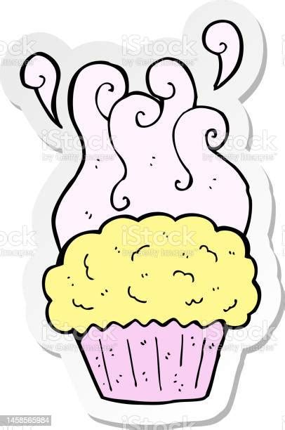 Sticker Of A Cartoon Cupcake Stock Illustration Download Image Now Art Baking Cake Istock