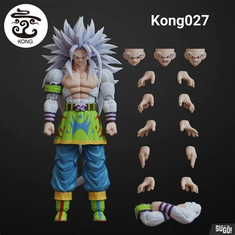 Kong Studio Custom Kong27 SSJ5 AF Dragon Ball Goku 3 0 Action Figure