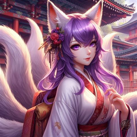 Kitsune girl by GalleryBrisArt on DeviantArt