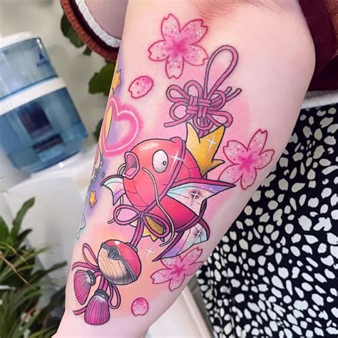 Magikarp Tattoo by Carly Kawaii at Hamsa Tattoo, Melbourne