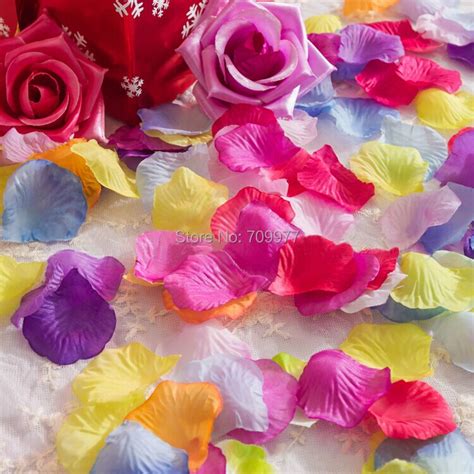 3000pcs Artificial Rose Petals Simulation Silk Rose Flower Petal For