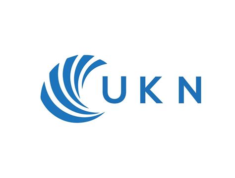 UKN letter logo design on white background. UKN creative circle letter ...