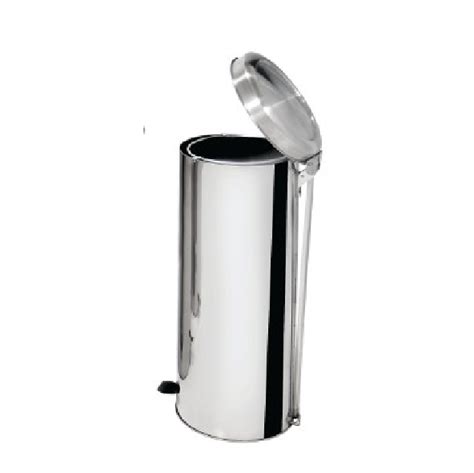 Lixeira Tampa e Pedal Aço Inox 50L Ecobin