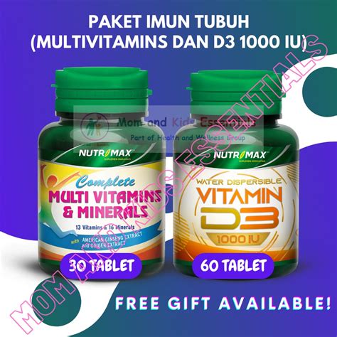 Jual PACK NUTRIMAX COMPLETE MULTIVITAMINS MINERALS 30 TABLET D3 1000 IU