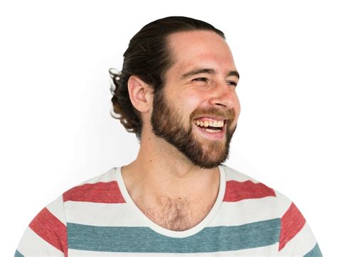 Concept De Portrait Studio Joyeux Homme Psd Premium