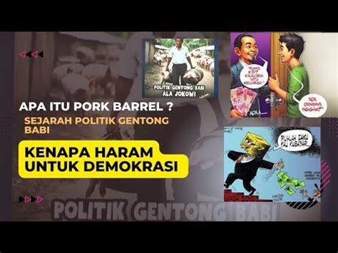 APA ITU PORK BARREL POLITIK GENTONG BABI SEJARAH PORK BARREL KENAPA