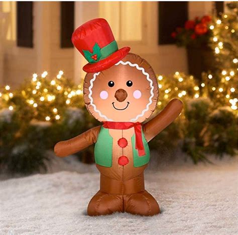 Gingerbread Man Inflatable Christmas Inflatables Christmas