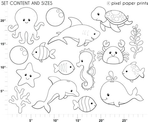 Underwater Animals Coloring Pages at GetColorings.com | Free printable colorings pages to print ...