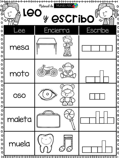 Cuadernillo Leo Y Escribo Por Materiales Educativos Maestras Pdf