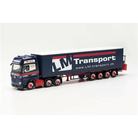 Herpa 316330 Mercedes Benz Actros Bigspace Curtain Canvas Semitrail