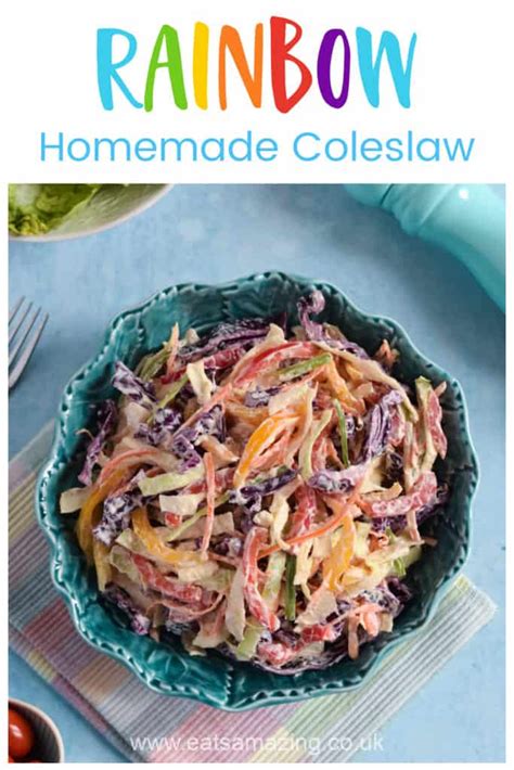 Easy Rainbow Coleslaw Recipe Eats Amazing