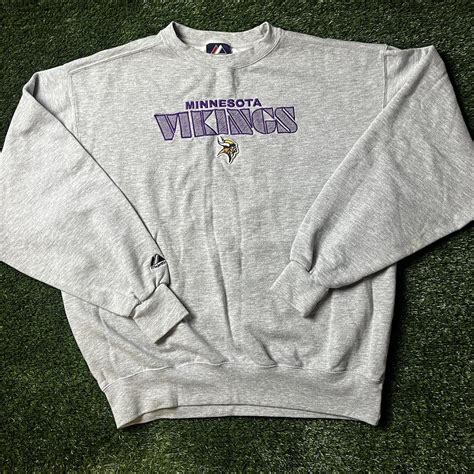 Embroidered Y K Minnesota Vikings Crewneck Mens L Depop