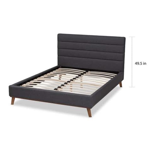 Carson Carrington Idkerberget Mid Century Modern Platform Bed Bed