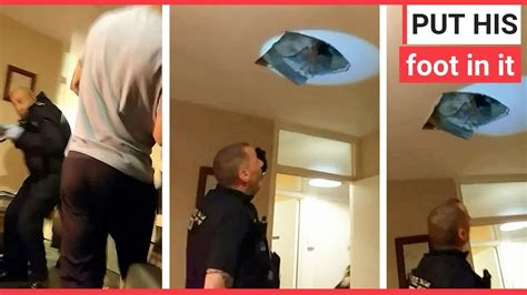 Wanted Man Hides From Police Then Falls Through The Ceiling Swns Tv