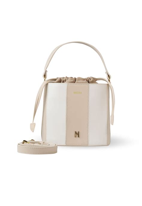 Rigel Beige White Bag