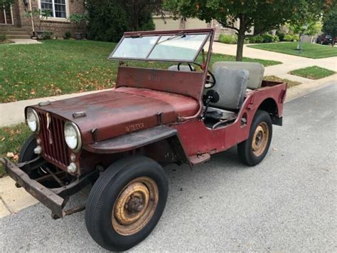 1948 Willys Jeep Survivor Original Paint Rear PTO CJ2A Ready To