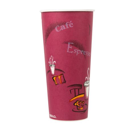 Solo SIN Oz Bistro Single Sided Poly Paper Hot Cup Case