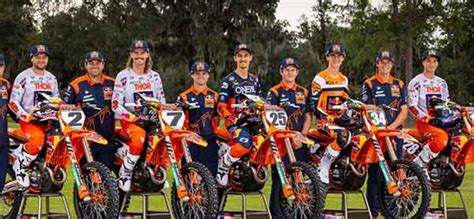 Red Bull Ktm Factory Racing Team Announces Five Rider Lineup For