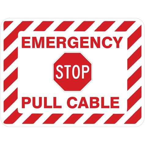 Emergency Stop Pull Cable Buy Now Discount Safety Signs Australia