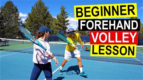 Forehand Volley Tennis Lesson With Chelsea Youtube