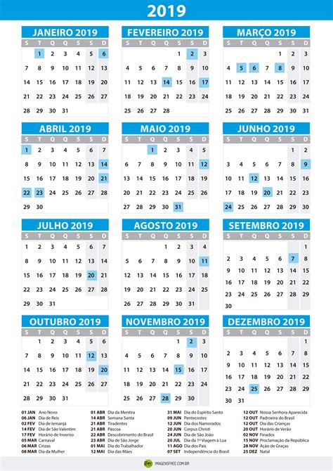 Calendario 2019 Con Feriados Para Imprimir ¡descubre En Pinterest