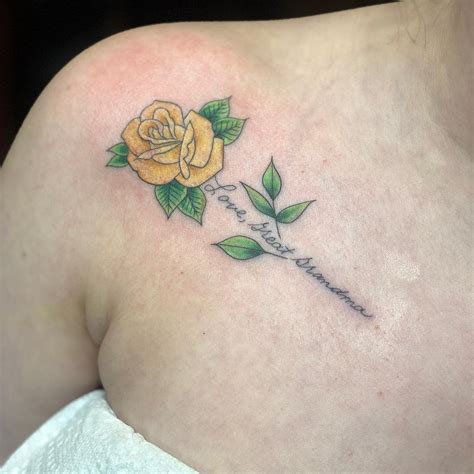 The Top 31 Yellow Rose Tattoo Ideas 2021 Inspiration Guide