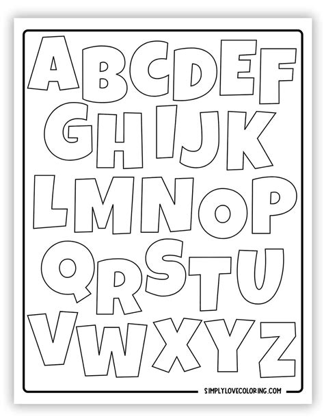 Printable Bubble Letters Free Pdf Printables Simply Love Coloring