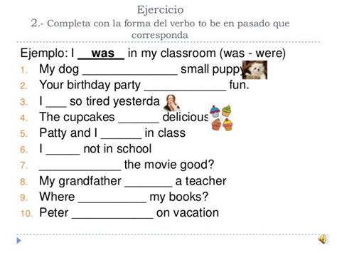 10 Ejemplos Del Verbo To Be En Pasado Opciones De Ejemplo