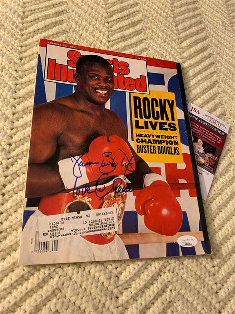 James Buster Douglas Signed Sports Illustrated Magazine Jsa