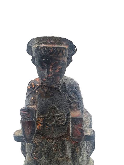 Ancienne Reproduction Petite Statue Votive Chinoise Anc Tre Chinois