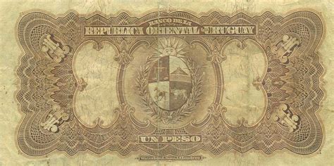 RealBanknotes.com > Uruguay p9a: 1 Peso from 1914