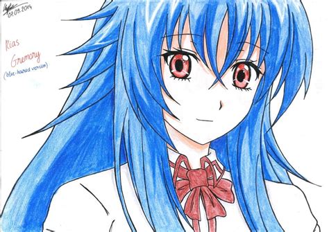 Rias Gremory Blue Haired Ver Highschooldxd