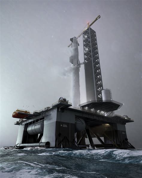 Spacex Offshore Launch Platform Deimos By 2022 Techstory