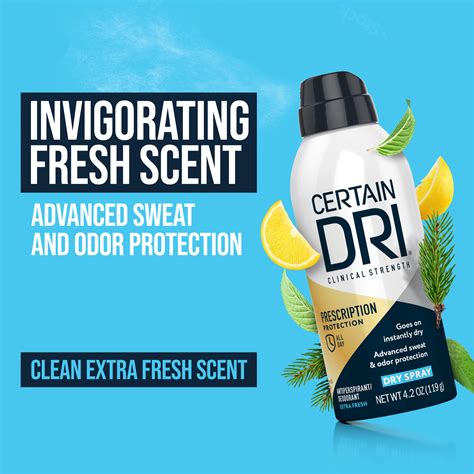 Certain Dri Prescription Strength Dry Spray Antiperspirant Deodorant 4