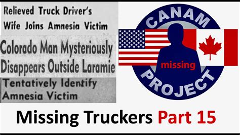 Missing David Paulides Presents Missing Truckers Part Youtube