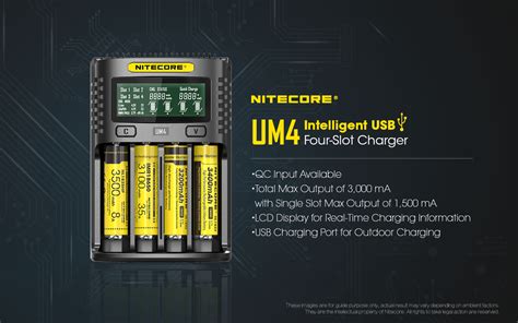 Buy Nitecore Um Intelligent Usb Four Slot Battery Charger Online At