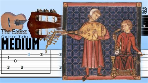 The Easiest Guitar Tabs: Medieval music - Saltarello (Medium) | Guitar ...