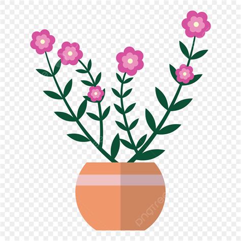 Hanging Flower Pots Vector Hd PNG Images Flowers Inside A Pot Flower