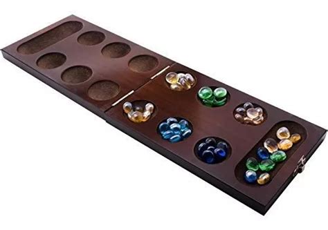 Juego De Mesa Mancala Con Tablero De Madera Plegable Os Env O Gratis