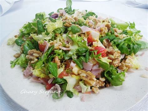 Ensalada De Mezclum Con York Y Nueces Mi Cocina Y Otras Cosas Chary