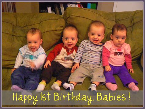 A Beautiful Ruckus: Happy 1st Birthday, Babies!!!!