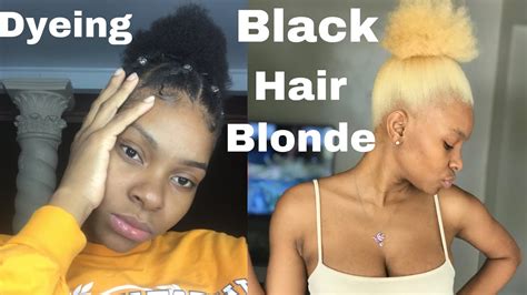 Dyeing My Black Hair Platinum Blonde Bleaching My Hair Youtube