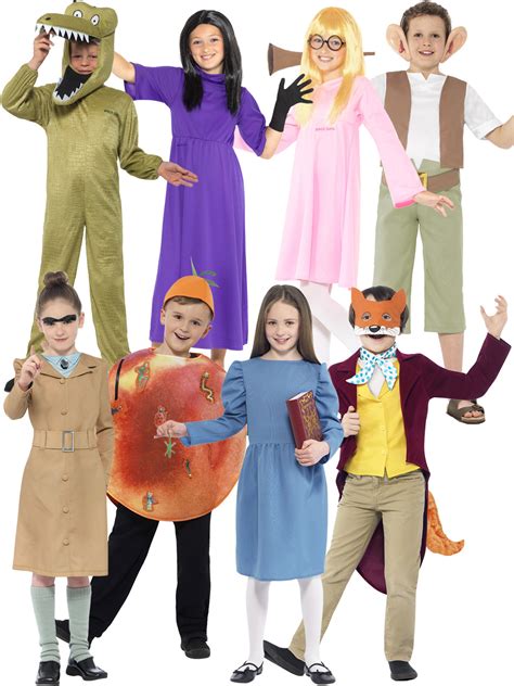 Kids Roald Dahl Fancy Dress Up Costume World Book Day Week Boys Girls